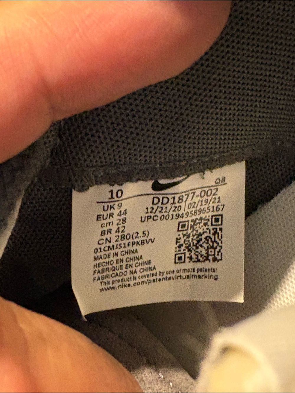 Nike Blazer Low x Sacai Iron Grey Men's Size 10 Fast Shipping - Picture 7 of 9